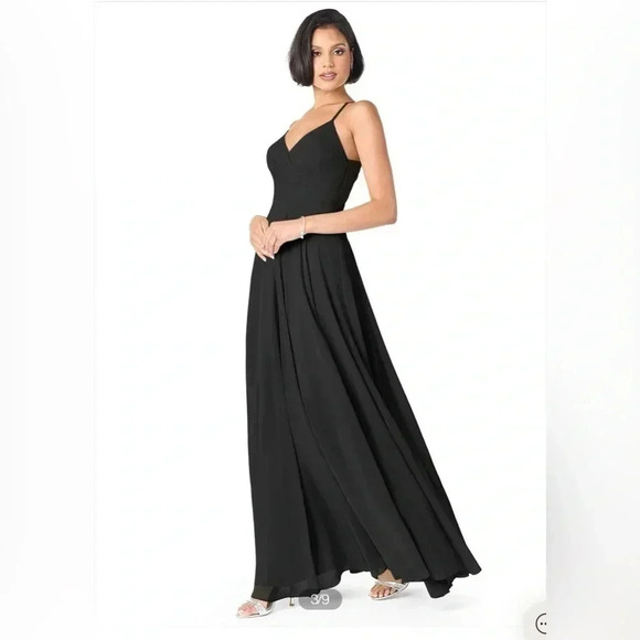 Azazie Dresses & Skirts - AZAZIE Ruched Chiffon Dress Women's